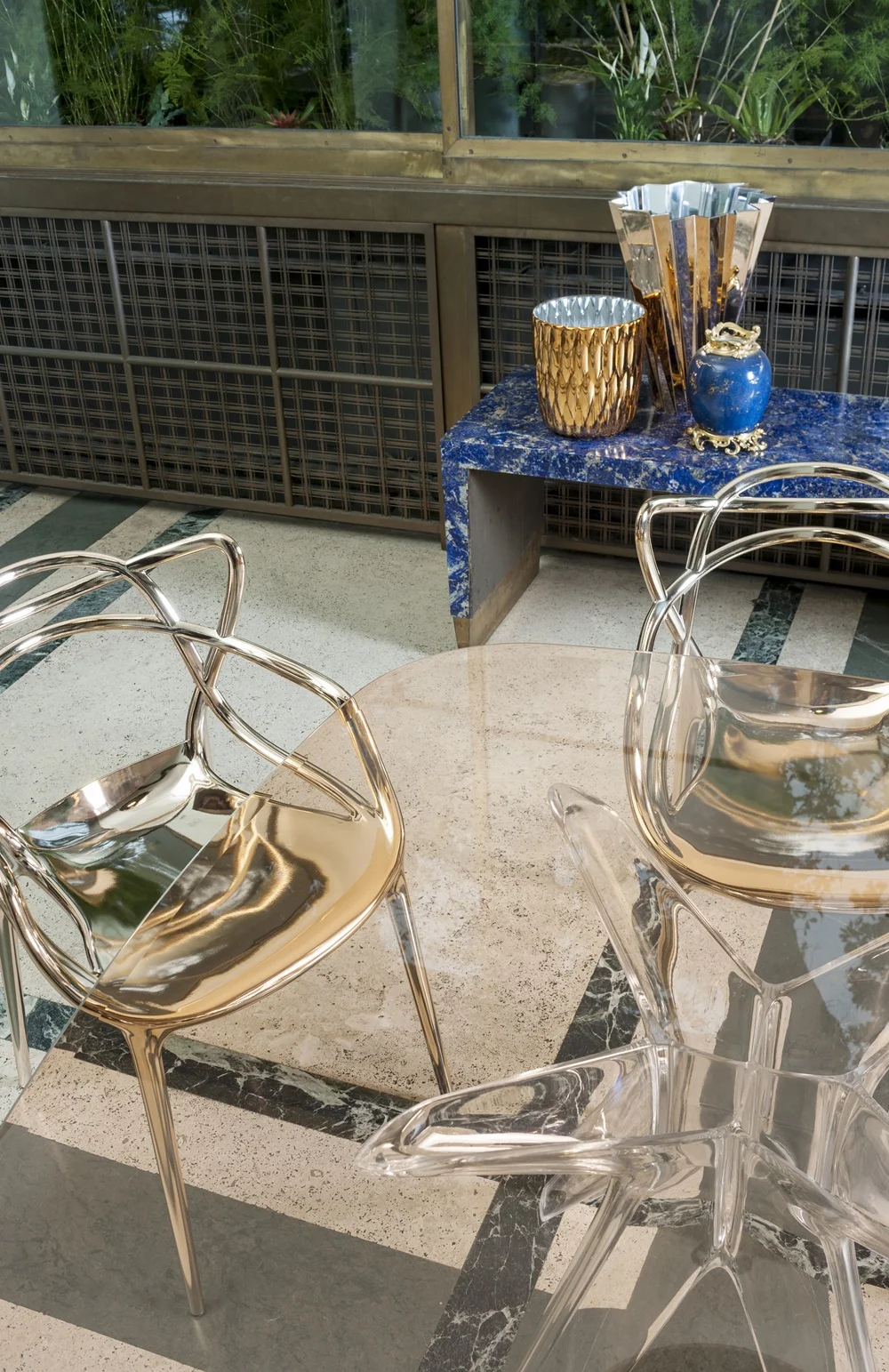 Photo set Kartell JELLY Metal COPPERY KAR01228RR 3